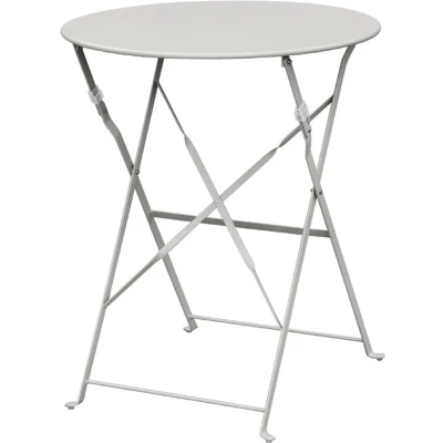 Afbeelding van Bolero ronde stalen opklapbare tafel grijs 59,5cm