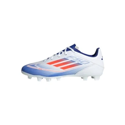 Afbeelding van adidas Performance F50 CLUB FXG Voetbalschoenen met Kunststof noppen, Heren, Maat: 45 1/3, Footwear white/solar red/lucid blue