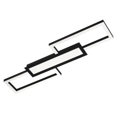 Afbeelding van EGLO Monirote Plafonnière LED 78 cm Zwart