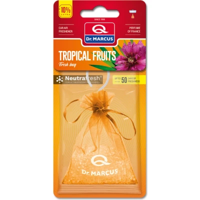 Afbeelding van Dr. Marcus Tropical Fruits Fresh bag luchtverfrisser met neutrafresh technologie Geurhanger Tot 50 dagen geurverspreiding 20 Gram