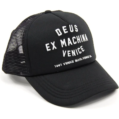 Afbeelding van DEUS Venice Address Trucker cap Black