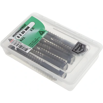 Afbeelding van Deltafix houtdraadbout r.v.s. a2 6 x 50 mm din 571 20 st.