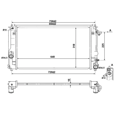 Afbeelding van Radiateur NRF 53894