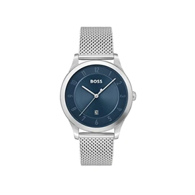 Afbeelding van BOSS Horloge, Heren, Maat: One Size, Silber