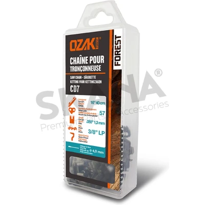 Afbeelding van Zaagketting OZAKI, halfhaaks, in blisterverPakking: 3/8&quot;LP .050 (1,3mm) 57 schakels.