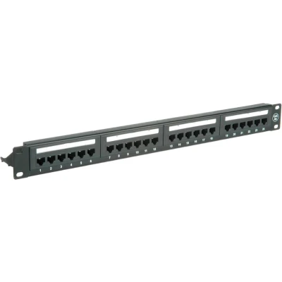 Afbeelding van VALUE Cat.6A (Class EA) 19 Patchpaneel, 24 P, onafgeschermd, zwart