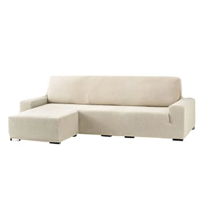 Afbeelding van Eysa Cora Bi elastisch ligbed korte arm links, vooraanzicht, polyester katoen, ecru, 39 x 35 19 cm