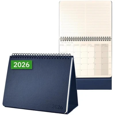 Afbeelding van SIGEL C2683 Tafelkalender Conceptum 2026, ca. A5 quer, donkerblauw