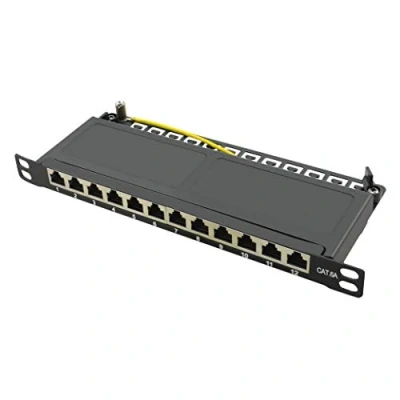Afbeelding van LogiLink NP0066 12 poorten Patchpaneel 254 mm (10) CAT 6A 0.5 HE
