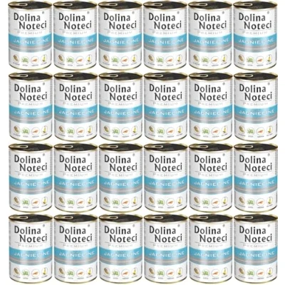Afbeelding van 24x400g Dolina Noteci Premium Lam hondenvoer nat