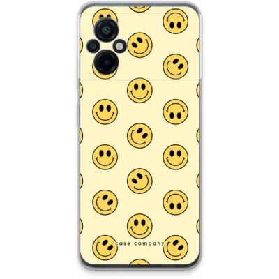 Afbeelding van Case Company® hoesje geschikt voor Xiaomi Poco M5 Smiley N2 Soft Cover Telefoonhoesje Bescherming aan alle Kanten en Schermrand