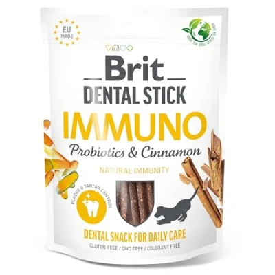 Afbeelding van BRIT Dental Stick Immuno Probiotica &amp; Kaneel hondensnoepje 251 g