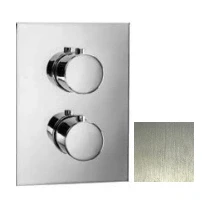 Afbeelding van SB Universale Round on Square Inbouw thermostaatkraan met 2 uitgangen RVS 1208955156