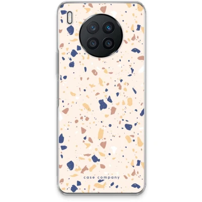 Afbeelding van Case Company® hoesje geschikt voor Huawei Nova 8i Terrazzo N23 Soft Cover Telefoonhoesje Bescherming aan alle Kanten en Schermrand