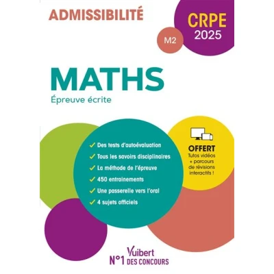 Image de CRPE 2025 Maths Epreuve écrite (M2)