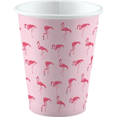 Image de Plateaux de snack glace Flamingo Paradise 8 pièces