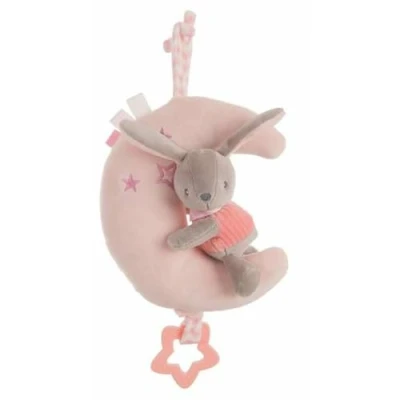 Afbeelding van Knuffel Moon Konijnenvlees Roze 25 cm