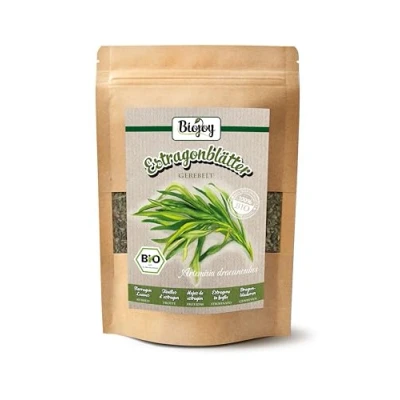 Afbeelding van Biojoy Biologische dragonthee (100 g), gedroogd en getritureerd, Dragonbladthee (Artemisia dracunculus)