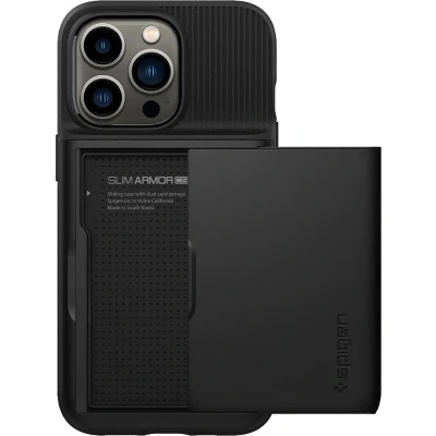 Afbeelding van Spigen Slim Armor CS met Air Cushion hoesje voor iPhone 13 zwart