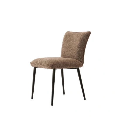 Afbeelding van Light&amp;living Eetkamerstoel 58x48x85 cm VADENI bruin grijs+zwart