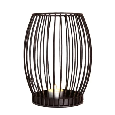 Afbeelding van Gadgy Waxinelichthouder Rond Theelichthouders Sfeerverlichting binnen Kaarsenhouder voor Waxinelichten 20x30 cm
