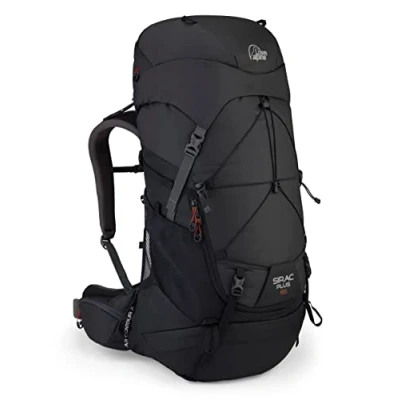 Afbeelding van Lowe Alpine Sirac Plus 65L ML Backpack Ebony Zwart Backpacks