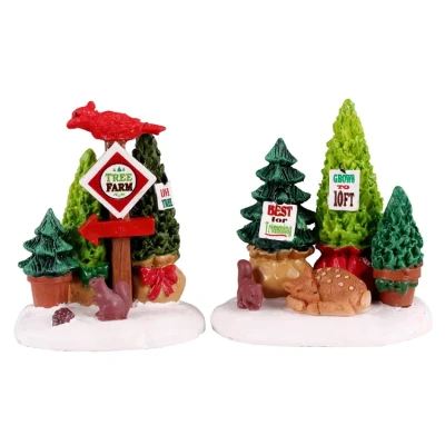 Afbeelding van Tree farm display, set of 2 LEMAX
