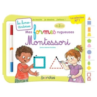 Image de Les livres ardoises Mes formes rugueuses Montessori