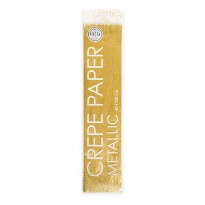 Afbeelding van Wefiesta Crêpepapier Metallic 150 X 50 Cm Goud