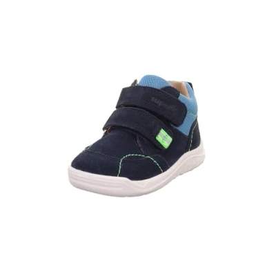 Afbeelding van Superfit Whaley Sneakers hoog voor kinderen, Maat: 21, Blau/hellblau Leer en textiel