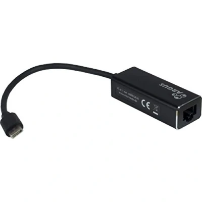 Afbeelding van Intertech Argus IT 811 Adapter USB Type C GbitLAN (USB C, RJ45 Gigabit Ethernet (1x)), Netwerkadapter, Zwart