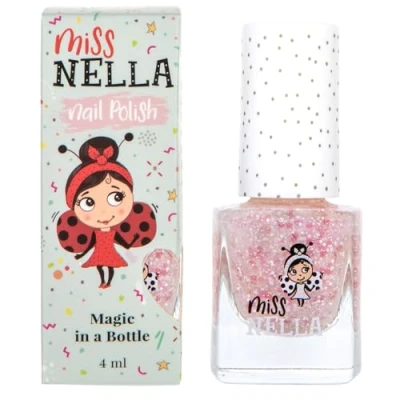 Afbeelding van Miss Nella Happily Ever After Vernis à ongles turquoise spécial avec des paillettes pour enfants, formule Peel off, base d&#039;eau et sans odeur