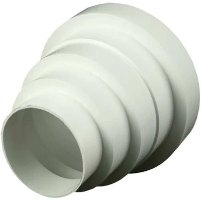 Afbeelding van Kunststof ventilatie verloop universeel voor diameter 80 t/m 150 mm VA80