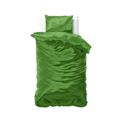 Afbeelding van Dekbedovertrek Lits Jumeaux 240x200 Sleeptime Satijn Groen