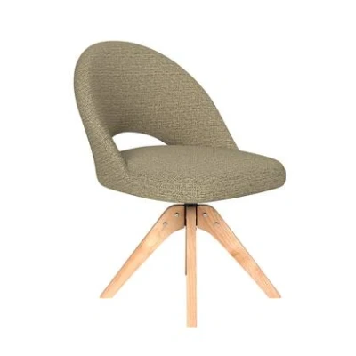 Afbeelding van Housecraft Living Mick Eetkamerstoel Draaibaar Hout Pistache groen