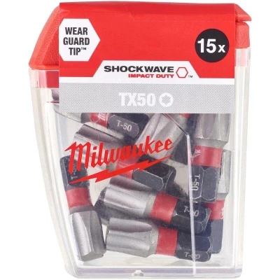 Afbeelding van MILWAUKEE 4932430892 SHOCKWAVE IMPACT DUTY schroefbit TX 50x25 mm (15 st.)