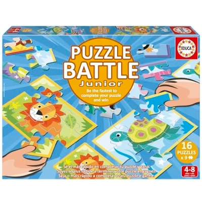 Afbeelding van Educa Puzzelslag Junior Dieren (80 20116) (20116 onderdelen)
