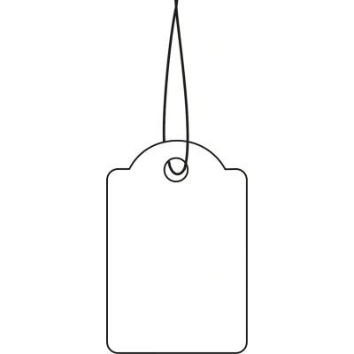 Afbeelding van Herma Strung marking tags 25x38mm with red string 1000 pcs.