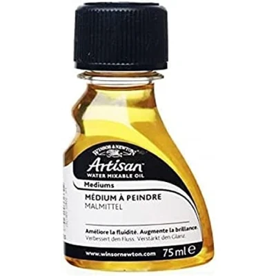 Afbeelding van Winsor &amp; Newton Artisan 2621725 Olieverf voor watermengbare olieverf, verbetert de kleurstroom en verhoogt glans, fles van 75 ml,