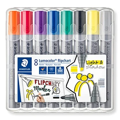 Afbeelding van Staedtler Merkstift Lumocolor Flipchart 8 Stuks Marker
