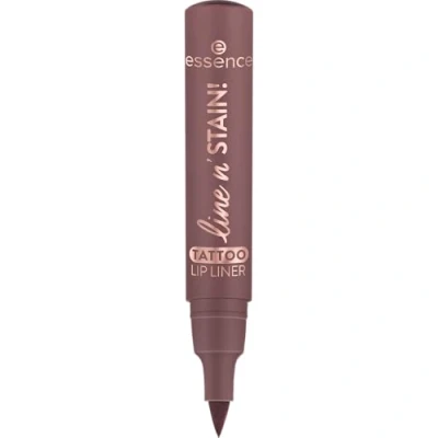 Afbeelding van essence line n&#039; STAIN! Lippenstift nr. 03 Violet Langdurig Veganistisch kleureffect zonder parfum alcohol parabenen 2,5 ml
