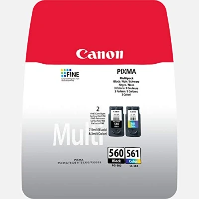Image de Multi Pack Cartouche d&#039;encre Noir + Couleur Canon PG560/CL561