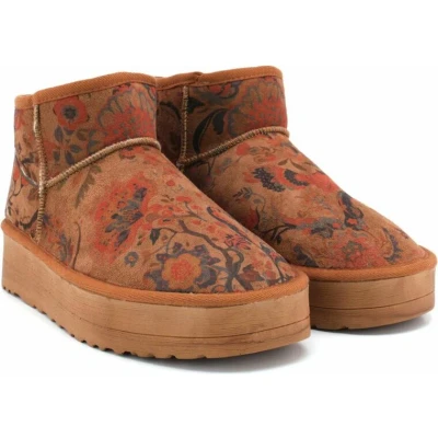 Afbeelding van GOBY Birds Enkellaarsjes Damesboots Laarzen Hoge kwaliteit Handmade Maat 38