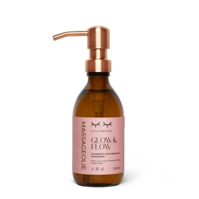 Afbeelding van Geurwolkje® Massageolie Glow &amp; Flow 250 ml