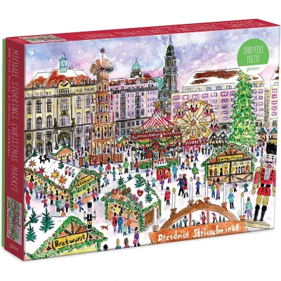 Afbeelding van Puzzle 1000 piece: Michael Storrings Christmas Market