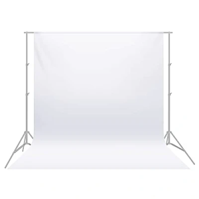 Image de Neewer 10x12 ft / 3x3.6m Photo Studio 100% Mousseline Pure Pliant Toile de Fond pour Photographie, Vidéo et Télévision (Blanche)