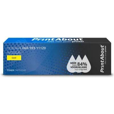 Afbeelding van Huismerk Dell 593 11120 (MD8G4) Toner Geel