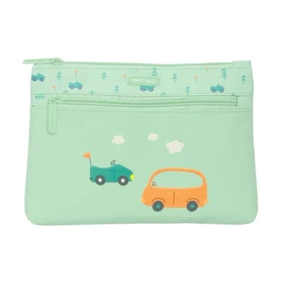 Afbeelding van Schoolpennenzak Safta Coches Auto&#039;s Groen 23 x 16 3 cm
