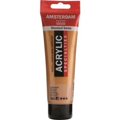 Afbeelding van Amsterdam Standard Series Acrylverf Tube 120 ml Donkergoud 803