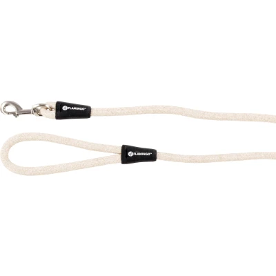 Afbeelding van Linnen hondenriem beige 130cm